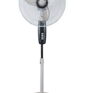 Dowell Dark Gray 16-inch Electric Stand Fan with Thermal Fuse Protected Motor and Oscillating Feature