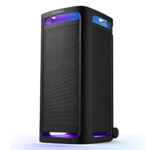 Sony ULT Tower 9 Bluetooth Karaoke Party Speaker with Powerful Bass, 360° Sound and Party Lights, 25 Hour Battery, and Convenient Carrying Handle and Wheels