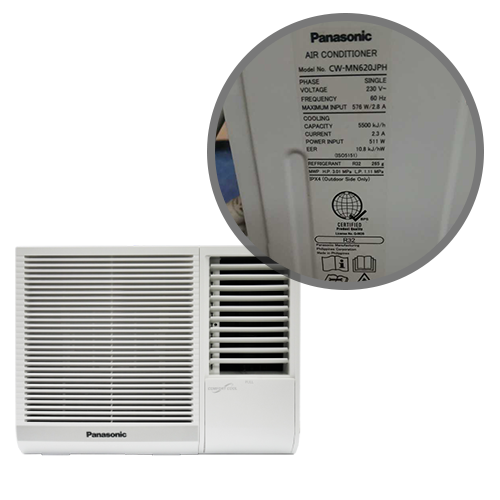Panasonic Window Type AC | CW-MN620JPH 2 Panasonic Window Type AC | CW-MN620JPH - Image 2